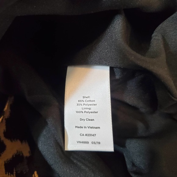 TALBOTS | LEOPARD ANIMAL PRINT TEXTURED CAREER PENCIL SKIRT WOMEN'S SIZE 6 - Picture 12 of 15